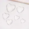 Accesorios para Joyería DIY en Varios Tamaños, Gemas de Tiempo en Forma de Corazón, Parches de Vidrio Transparente, Bases y Materiales para Incrustar