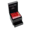 Caja de Regalo Flor Eterna Caja de Joyería Cajón Doble Caja de Regalo para Labial Rosa 38 Caja de Regalo para el Día de la Mujer Stock al por Mayor