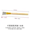 Pincel de arte cerámico Xiaoweiwei con mango de madera y textura de acero inoxidable, herramienta para modelado de arcilla para adherir pelo de animal
