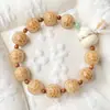 Pulseira Esculpida em Casco de Tartaruga Grelhado no Carvão e Raiz de Bodhi, o Colecionável de Círculo Único Mais Luxuoso para Brincar na Mão, Mesmo Estilo do Xiaohongshu, Atacado