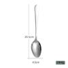 Cuchara tenedor de acero inoxidable 1010, cuchara para café, postre, mango largo, para uso doméstico, comida occidental, hotel, restaurante, Internet, cuchara de sopa coreana popular.