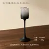 Copa recta de vidrio esmerilado vintage, copa de cóctel, copa de champán de gama alta de nicho, copa de vino de postre, vaso de jugo