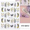 Adesivos de nail art novos para a primavera, flores de flor de pêssego, flor de ameixa, flores e flores com adesivo, adesivos de unha, atacado de unha