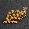 Accesorios Vintage para el Cabello Pinza Pavo Real Pinza Lateral Grande Pinza de Pico de Pato Pinza de Horquilla con Pedrería Tocados de Temperamento Pinza de Agarre para Mujer
