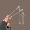 Pasador de estilo étnico, pasador de plata con borla de Miaojiang, patrimonio cultural inmaterial, pasador de campana de palacio de mariposa de estilo antiguo, accesorio para el cabello