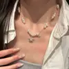 Atrapé un collar romántico de cinco puntas estilo francés StarSweet, fresco y dulce, cadena para la clavícula