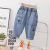Calça Casual Infantil 2025 Nova Outono Desenho Animado Estilo Desenho Animado para Bebês, Calça Jogger Estilosa Estilo Coreano, Moderna e Descolada