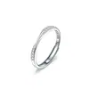 Anillos de Pareja Mobius de Plata de Ley S925, un Par de Anillos Ajustables para Hombres y Mujeres, Joyería de Plata con Diseño de Nicho
