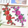 Parche de Tela Bordado con Lentejuelas de Flor Tridimensional Decoración Hecha a Mano para Ropa, Bolsos, Cheongsam, Accesorios Negros de Nuevo Estilo Chino