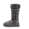 Botas de nieve para mujer de gamuza, suela gruesa, forradas de felpa, nuevo modelo invierno 2026, antideslizantes, resistentes al desgaste, zapatos cortos de algodón cálidos