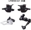 Kit de Transmisión A7 para Bicicleta de Montaña Ltwoo Blueprint Palanca de Cambios de 10 Velocidades Desviador Trasero de 10 Velocidades Transmisión A7 de 30 Velocidades