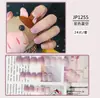 Variedad de Manicuras Impresas Portátiles, Parches Reutilizables de Uñas Postizas en Caja, Patrón de Cuadros Terminado