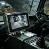 Tela de display intrinsecamente segura montada em veículo para uso em mineração. Tela de exibição à prova de explosão montada em veículo