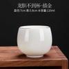 Venta directa de fábrica Porcelana blanca de Dehua Jade de sebo Taza Kung Fu taza personal taza de degustación simple para el hogar Taza de té de cerámica