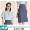 Design de vestido de verão Sense Fashion Elegante Camisa com decote em V Top para uso profissional Simples All-match Camisa branca de manga curta para mulheres