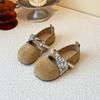 Zapatos Planos de Perlas de Alta Apariencia para Niñas, Nuevos Modelos de Primavera y Otoño, Zapatos Birkenstock Slip-On a la Moda y Versátiles