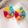 Pendientes de Malla de Hada de Moda Aguja de Plata Pendientes Exagerados Estilo Vacaciones Junto al Mar Pendientes de Ambiente Fresco y Dulce Pendientes de Flores