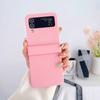 Compatible con Tiktok Samsung Z Flip 20% de descuento Funda para Teléfono con Bisagra de Color Sólido Cobertura Completa Funda Dura Recubierta de Aceite Z Flip7/5