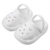 Sapatos Croc Baotou Infantil Interior Sola Macia Sandálias e Chinelos de Casa para Bebê Antiderrapantes Sapatos de Verão para Jardim Sapatos de Praia para Criança Pequena
