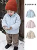 Chaqueta Acolchada Infantil Otoño Invierno Niños Niñas Calentita Prenda Superior Esencial Uniforme Escolar Capa Interior Bebé Cuello Alto Felpa Coral Ropa de Algodón