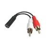 Cable de Audio RCA, Jack Hembra de 3.5 mm a Cable de Audio Doble RCA, Cable de Conexión Transmisor de Señal Bluetooth