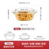 Tigela de vidro temperado para casa tigela de salada de vegetais tigela transparente para sopa tigela de arroz tigela de forno de micro-ondas com duas alças espessada com tampa tigela para macarrão
