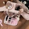Bolsa de Almacenamiento Esencial para Viajes, Bolsa de Aseo Simple Multifuncional de Gran Capacidad, Bolsa de Almacenamiento para Viajes, Bolsa de Cosméticos para Mujeres