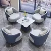 Sofá de negociação de luxo leve, mesa de centro para recepção de hotel comercial, mesa e cadeiras de jantar para varanda de pátio de lazer, sofá pequeno, mesa de centro