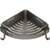 Prateleira de armazenamento para banheiro, prateleira de armazenamento de canto triangular para lavatório e vaso sanitário, montada na parede sem furar