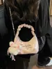 Bolsa de Corrente Plissada Estilo Coreano Nicho Novo Modelo 2026 Bolsa de Ombro/Axila Fashion com Laço Bolsa Transversal de Alto Padrão