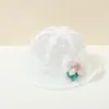 Sombrero de Bebé Verano Delgado Transpirable Malla Princesa Sombrero de Pescador Niña Lazo Visera Meses Pequeños Sombrero Cubeta