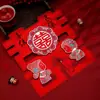Adesivos Criativos de Casamento com Símbolos Felizes, Decoração de Quarto de Casamento Estilo Chinês, Adesivos Vermelhos Grandes com Caractere Feliz, Suprimentos Essenciais para Celebração de Casamento Atacado