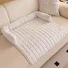Flanela Otoño e Invierno Nuevo Cojín para Sofá de Mascota Color Sólido Estilo Sofá Cama para Perros y Gatos Cojín para Nido de Mascota en Sofá