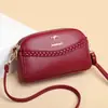 Bolsa para Celular 2025 Novo Modelo Transversal Versátil Bolsa de Ombro Fashionável Superfície Macia Mulheres Meia-Idade Mãe Pequena Carteira de Moedas Alto Padrão