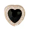 Botones de Corazón de Lujo de Alta Gama Incrustados con Diamantes para Abrigos, Chaquetas Suéter Pequeñas Estilo Chanel, Botones Metálicos Decorativos en Forma de Corazón al por Mayor