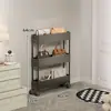 Estante de Almacenamiento Montado en Puerta, Gabinete de Almacenamiento para Espacios Estrechos, Organizador de Bolsas, Carrito Móvil, Estante de Exhibición de Bolsas de Cuero, Gabinete de Almacenamiento Estrecho