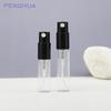 Botella de perfume de 2 ml, 3 ml y 5 ml con pulverizador transparente tipo bayoneta, muestra de vidrio, subembotellado de perfume.