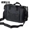 Estilista de Peluquería, Peluquero, Equipo, Teatro, Bolso Negro Portátil de un Solo Hombro para Maquillaje de Artista de Belleza, Bolso de Almacenamiento Multifuncional