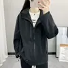 Jaqueta Feminina Outono/Inverno 2025 Corta-vento Impermeável Fashion Versátil Jaqueta Corta-vento para Casal Jaqueta para Caminhada ao Ar Livre Viagem