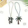 Parche Bordado Hecho a Mano con Cuentas de Árbol de Coco Limón con Correa para Colgar, Colgante para Bolso Pequeño, Accesorios de Pedrería, Adornos para Ropa