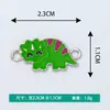 Al por mayor Nuevo Colgante Doble Serie de Dinosaurios Colgantes Aleación con Goteo de Aceite Accesorios para Collar Pulsera Joyería Piezas para DIY
