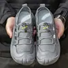 Sandálias de Tamanho Grande Transfronteiriças para Homens, Sapatos Masculinos Fechados Resistentes ao Desgaste para Uso Externo no Verão, Sapatos Aquáticos Respiráveis, Calçados Casuais Slip-On