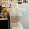 Estilo puramente seductor, camisola floral con hermosas tiras en la espalda, copas en el pecho, cómoda, a la moda, casual, adelgazante, se puede usar como capa base o como prenda exterior, top para mujer