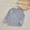 Ropa de medio espalda para bebé ropa para recién nacido primavera y otoño ropa para recién nacido algodón puro Top sin costuras Ropa de monje para bebé otoño e invierno