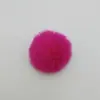 Bolas de Pelo Artificiales de 6.8 cm, Bolas de Pelo Sintético de Conejo, Bolas de Pelo de Conejo Verde Fluorescente, Bolas de Pelo de Conejo con Cola Larga para Manualidades, Bolas de Borlas