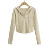 Suéter con capucha y vuelo de arco para mujer, nuevo estilo europeo y americano, otoño e invierno, W21371