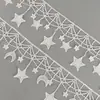 Múltiples Diseños en Stock: Encaje de Borlas de Seda de Leche, Encaje de Flecos Bordado Soluble en Agua, Accesorios de Encaje para Cortinas y Vestidos