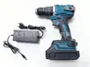 Taladro de Mano Eléctrico sin Escobillas, Destornillador Eléctrico Tipo Pistola de Iones de Litio, Taladro de Impacto de Tres Velocidades