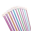 Exclusivo transfronterizo Herramientas de tejer aguja de suéter color ganchillo color Afganistán con cuentas ganchillo de aluminio 27CM 11 piezas