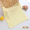 Toalla Cuadrada para Bebé, Suave y Absorbente, Toalla Facial para Bebé de Seersucker de Seis Capas Clase a, Pañuelo de Dibujos Animados para Recién Nacido